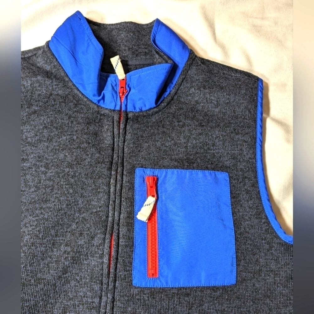 J. Crew Summit Fleece Zip Up Vest Size XL - Picture 2 of 8
